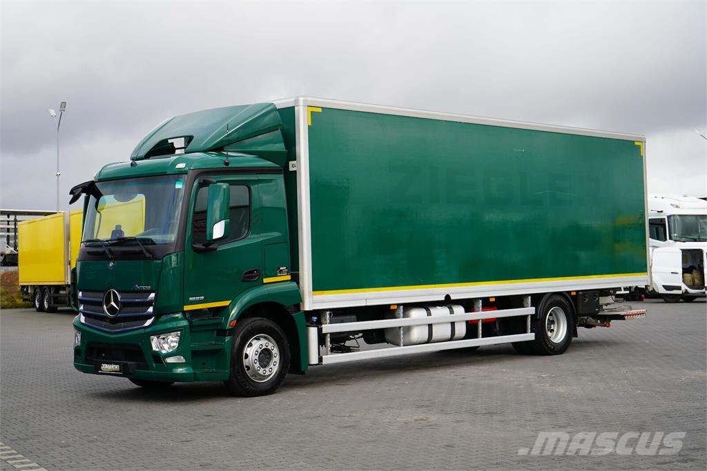 Mercedes-Benz ANTOS / 1833 / E 6 / KONTENER + WINDA / 21 PALET / Dobozos teherautók