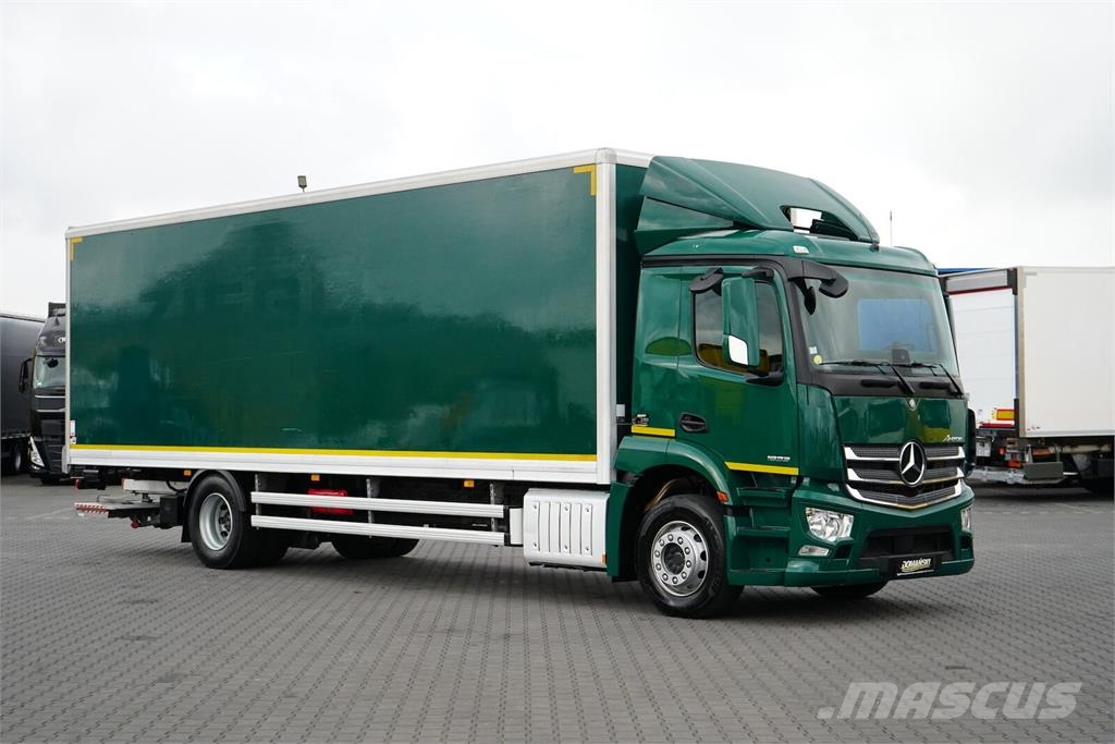 Mercedes-Benz ANTOS / 1833 / E 6 / KONTENER + WINDA / 21 PALET / Dobozos teherautók