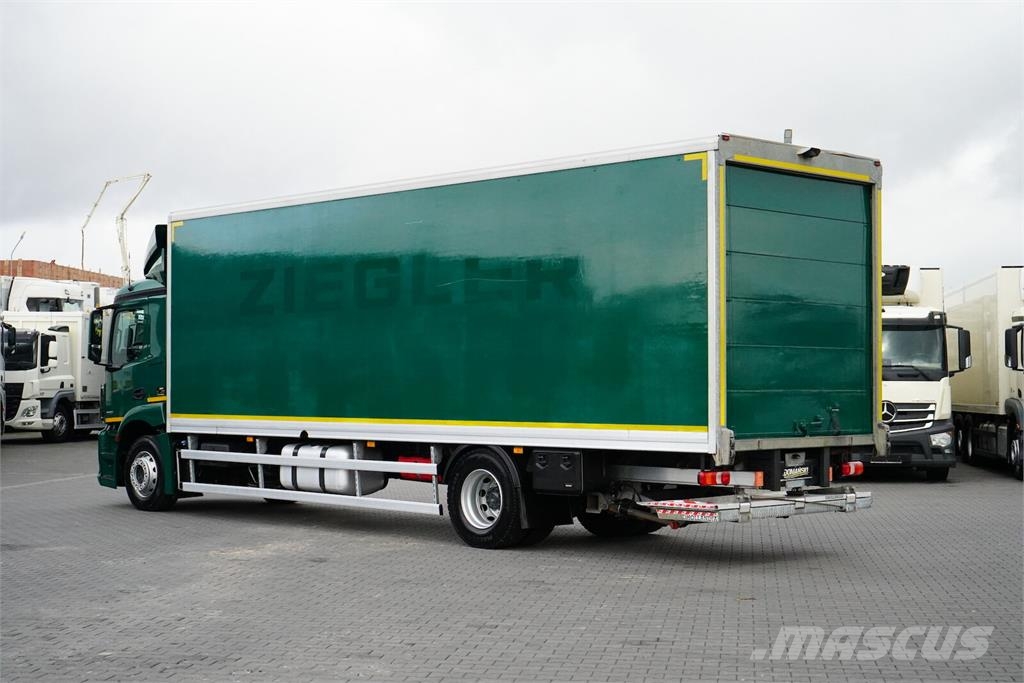 Mercedes-Benz ANTOS / 1833 / E 6 / KONTENER + WINDA / 21 PALET / Dobozos teherautók