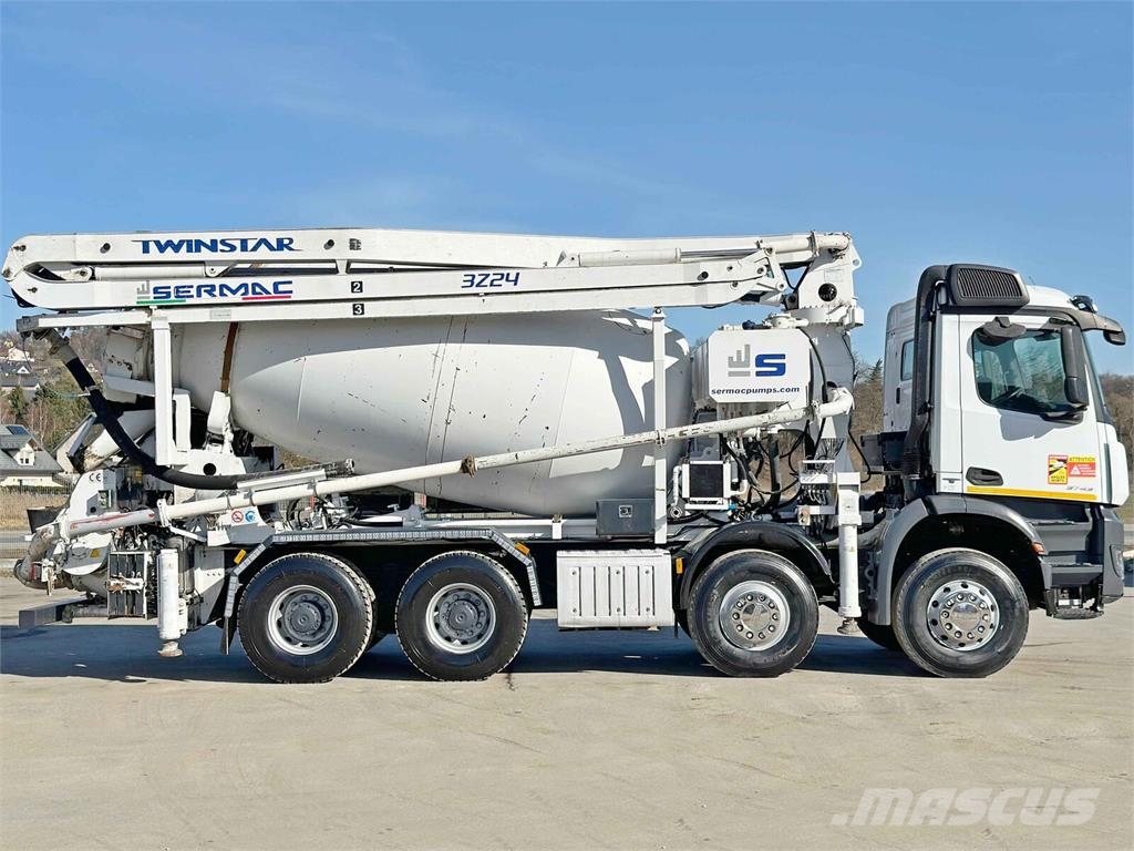 Mercedes-Benz AROCS 3743 * Betonpumpe + FUNK * 8x4 * TOP Betonikuorma-autot