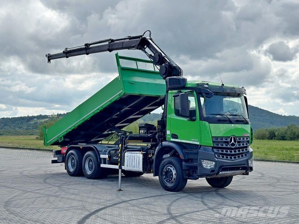 Mercedes-Benz AROCS 2636 * HIAB 122 ES - 3 HIPRO * 6x4 Tipper trucks