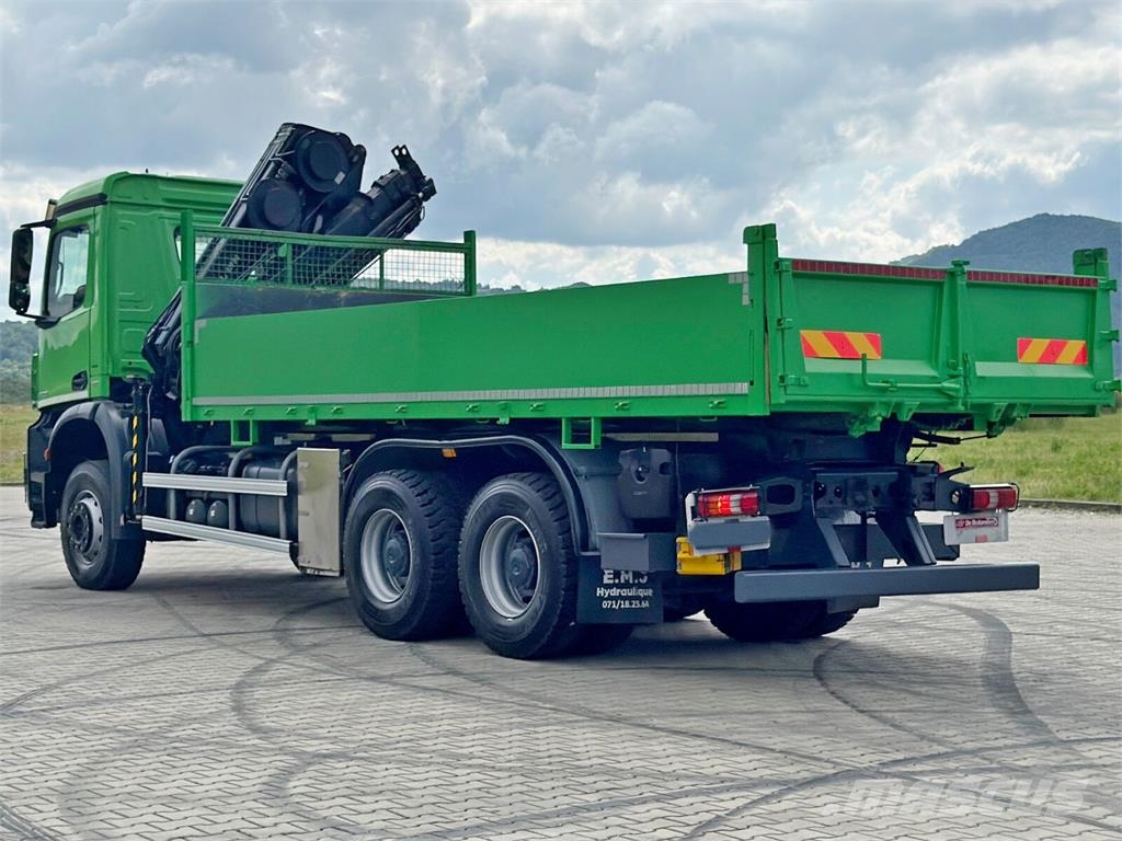 Mercedes-Benz AROCS 2636 * HIAB 122 ES - 3 HIPRO * 6x4 Tipper trucks
