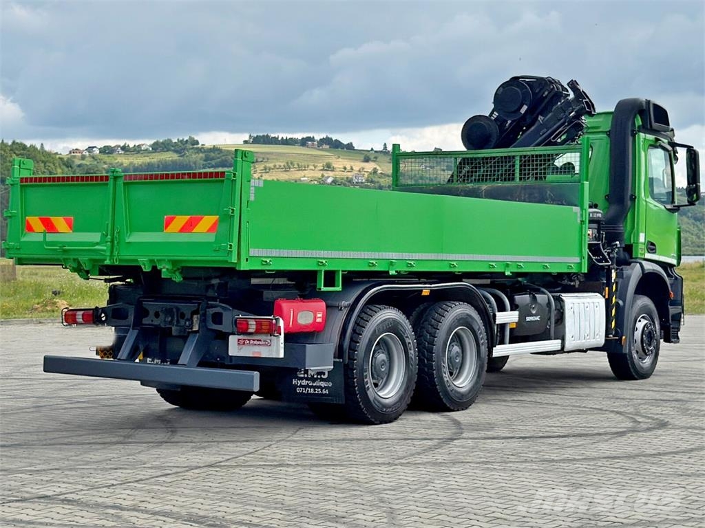 Mercedes-Benz AROCS 2636 * HIAB 122 ES - 3 HIPRO * 6x4 Tipper trucks