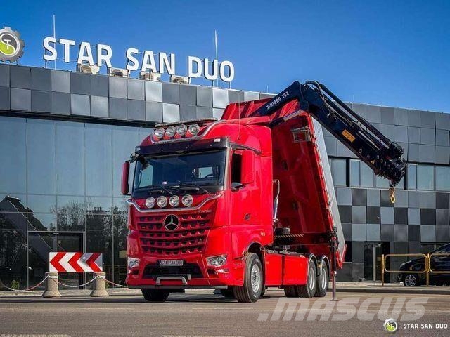 Mercedes-Benz AROCS 3358L 6x4 HIAB 192X-HIPRO E-6 Crane Kippe Самоскиди