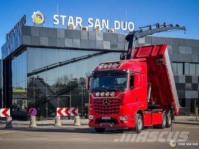 Mercedes-Benz AROCS 3358L 6x4 HIAB 192X-HIPRO E-6 Crane Kippe Самоскиди