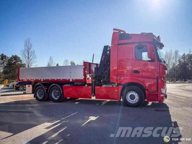 Mercedes-Benz AROCS 3358L 6x4 HIAB 192X-HIPRO E-6 Crane Kippe Самоскиди