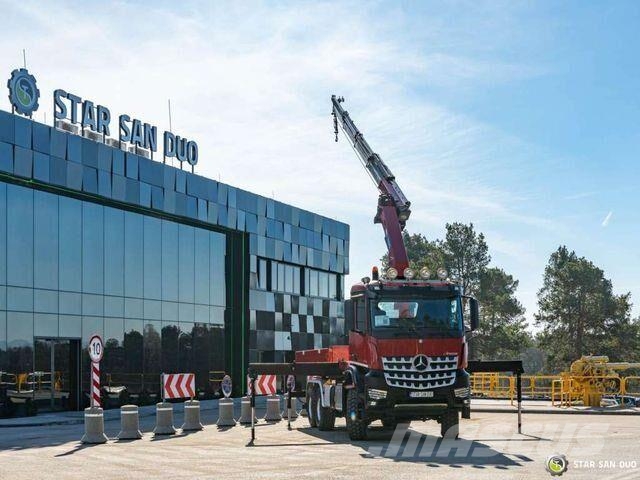 Mercedes-Benz AROCS 3345 6x6 HMF 3220 Winch Crane tipper Самоскиди