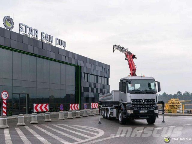 Mercedes-Benz AROCS 3643 8x4 Fassi F235A.2.23 Crane Kipper Самоскиди