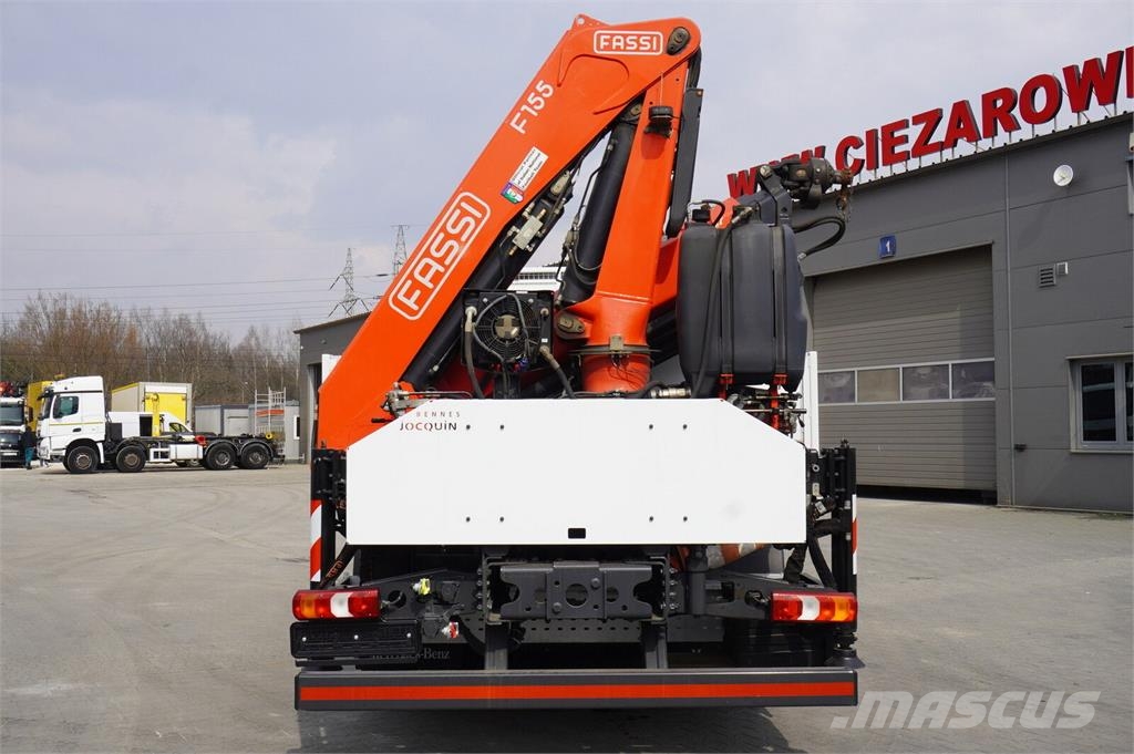 Mercedes-Benz Arocs 2633 flatbed truck / Crane FASSI F155A.0.23  Camiones de cama baja