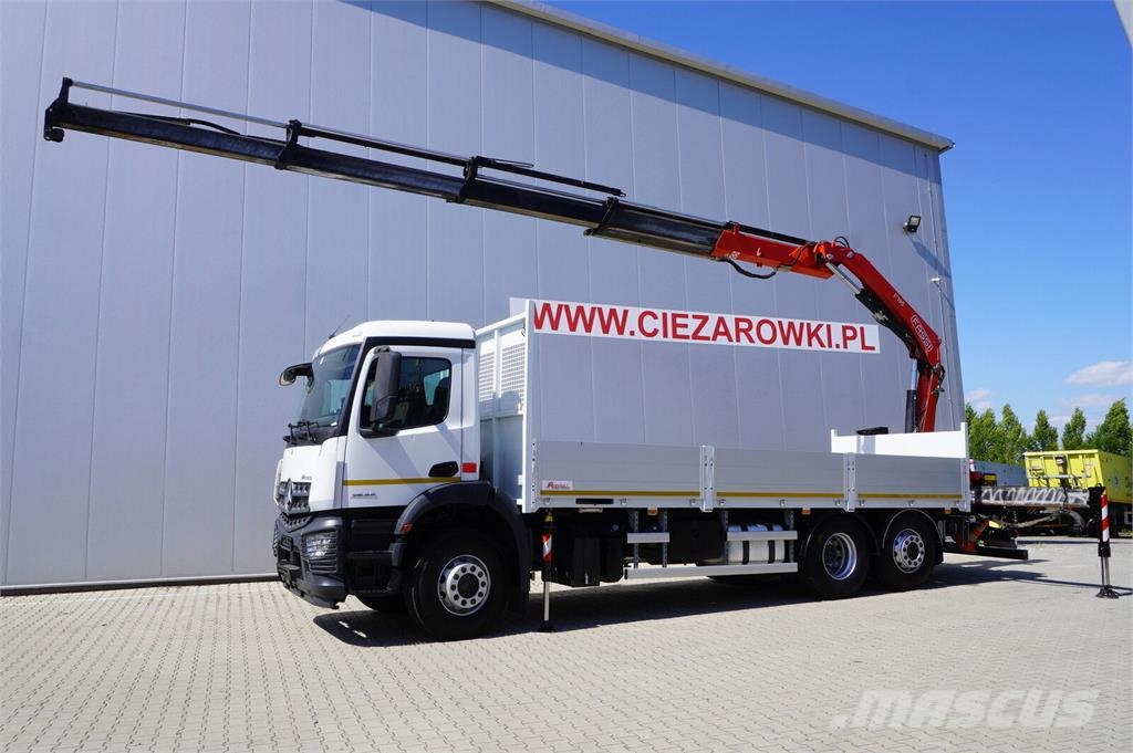 Mercedes-Benz Arocs 2536 6×2 / 200 tho. km / Fassi F195 crane /  رافعات مجنزرة