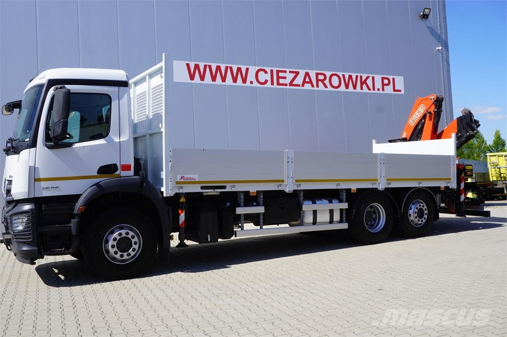 Mercedes-Benz Arocs 2536 6×2 / 200 tho. km / Fassi F195 crane /  رافعات مجنزرة