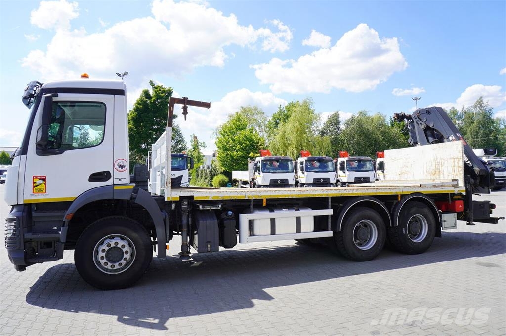 Mercedes-Benz Arocs 2643 6x4 / HIAB X-Hiduo 228 E-4 crane / remo Kraner på larvebånd