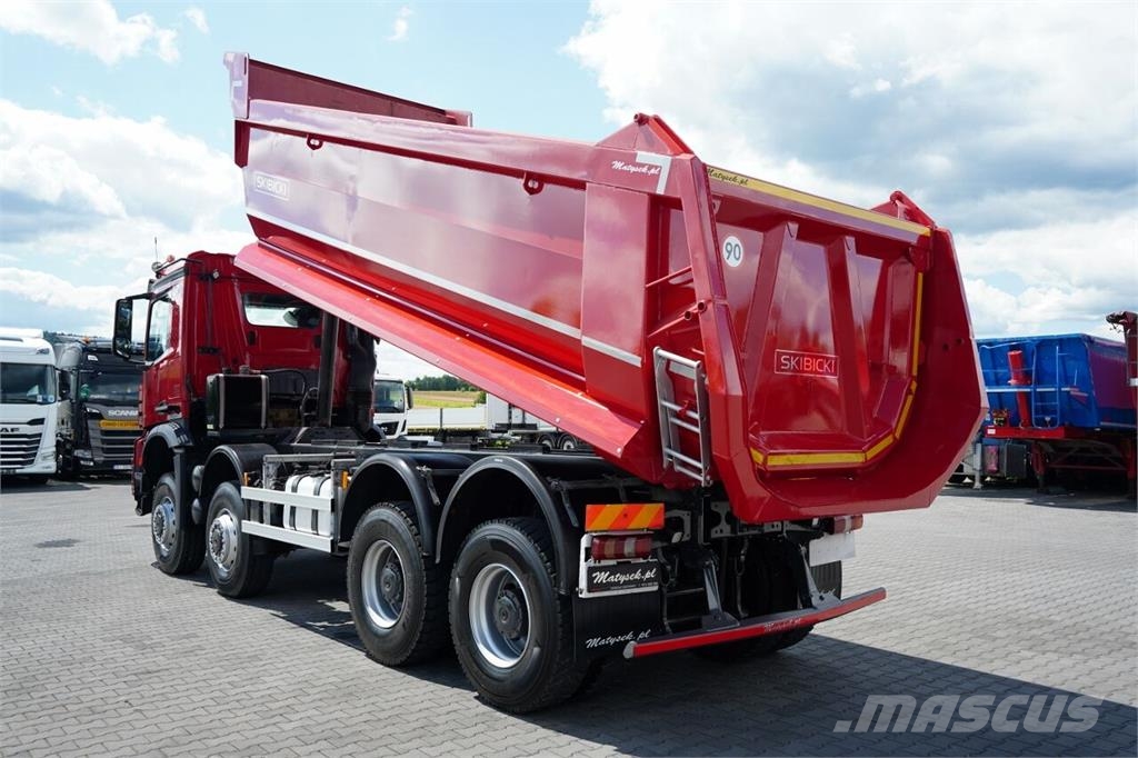 Mercedes-Benz AROCS 4145 / 8x8 / WYWROTKA TYLNOZSYPOWA / SKIBICK Kiperi kamioni