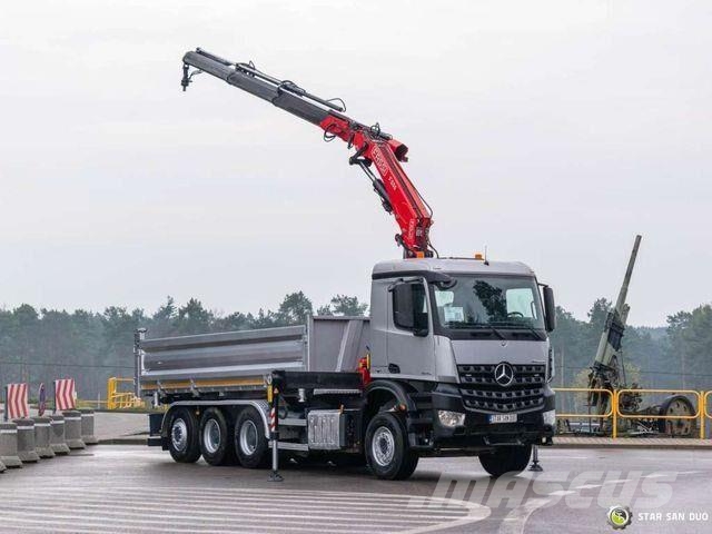 Mercedes-Benz AROCS 3643 8x4 Fassi F235A.2.23 Crane Kipper Bañeras basculantes usadas