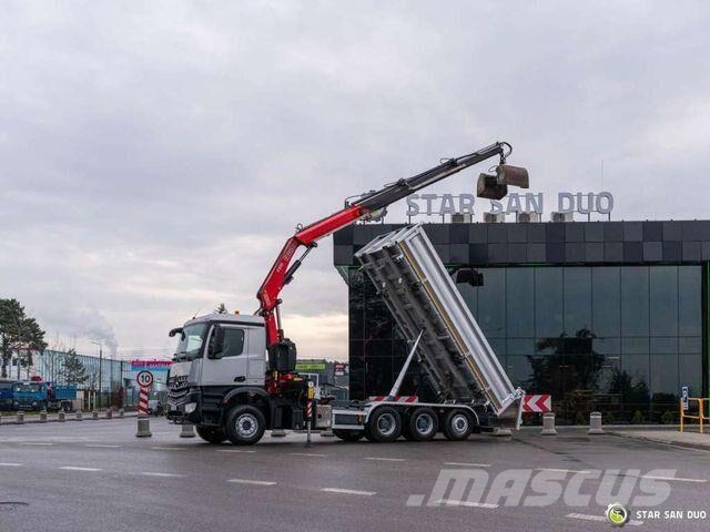 Mercedes-Benz AROCS 3643 8x4 Fassi F235A.2.23 Crane Kipper Bañeras basculantes usadas