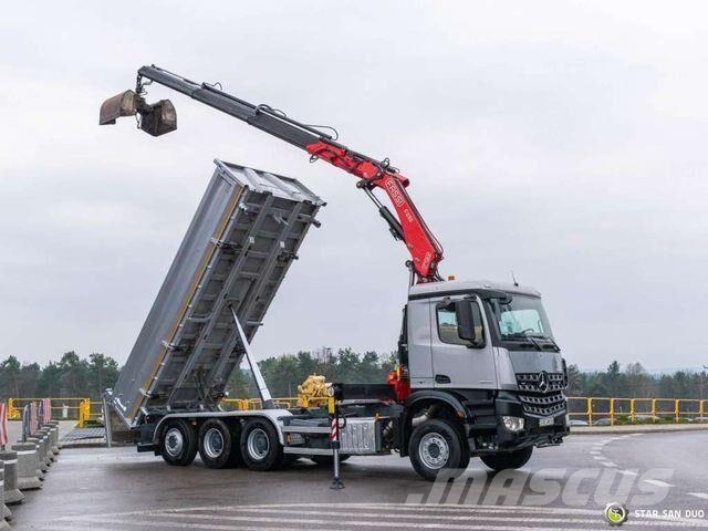 Mercedes-Benz AROCS 3643 8x4 Fassi F235A.2.23 Crane Kipper Bañeras basculantes usadas