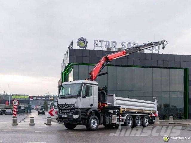 Mercedes-Benz AROCS 3643 8x4 Fassi F235A.2.23 Crane Kipper Bañeras basculantes usadas