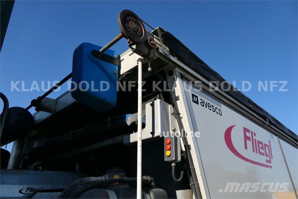 Mercedes-Benz Arocs 4451 / Fliegl Asphalt Tipper Body with Movin Camion benne