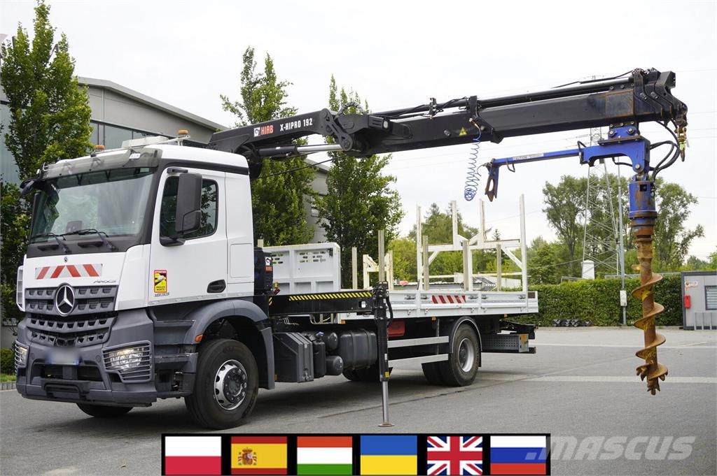 Mercedes-Benz Arocs 1833 4×2 / 50 tho. km! / HIAB X-HIPRO 192 ES رافعات مجنزرة