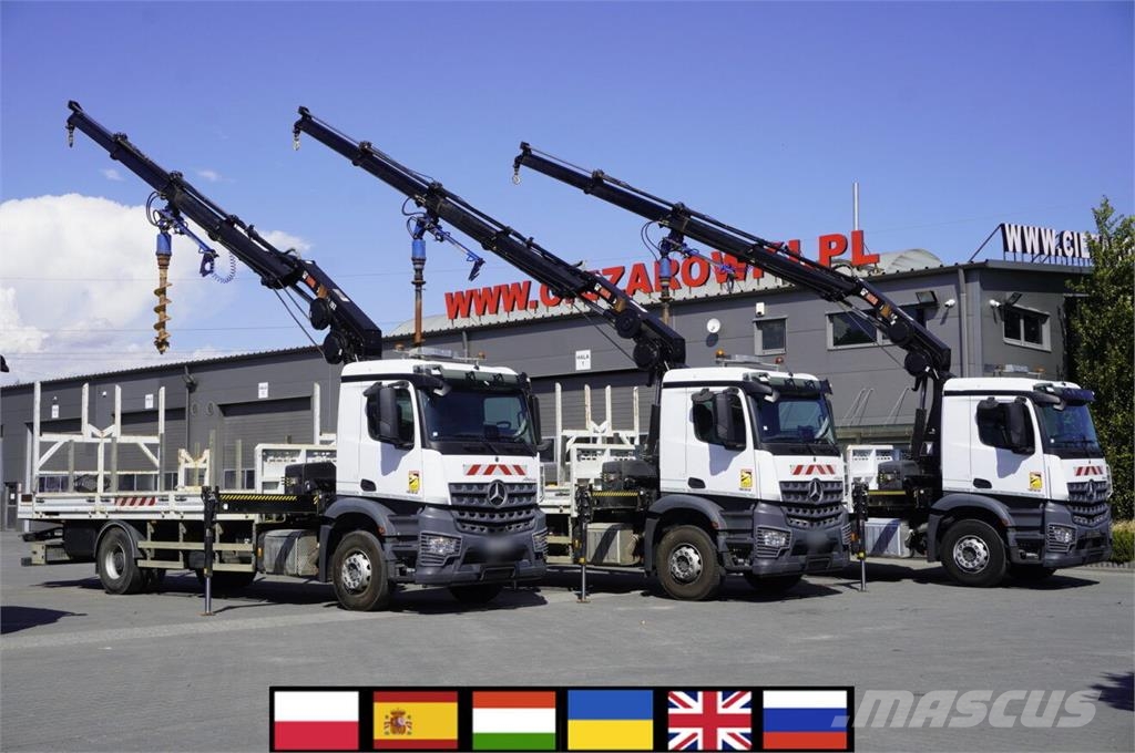 Mercedes-Benz Arocs 1833 4×2 / 50 tho. km! / HIAB X-HIPRO 192 ES رافعات مجنزرة