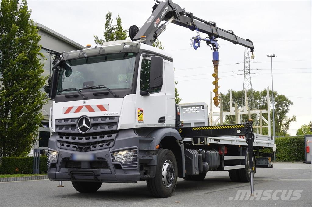 Mercedes-Benz Arocs 1833 4×2 / 50 tho. km! / HIAB X-HIPRO 192 ES رافعات مجنزرة