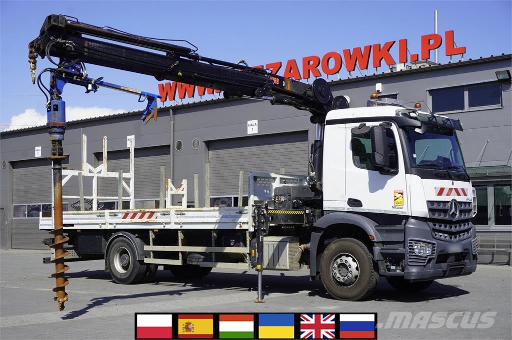 Mercedes-Benz Arocs 1833 4×2 / 50 tho. km! / HIAB X-HIPRO 192 ES Camiones de perforación móvil