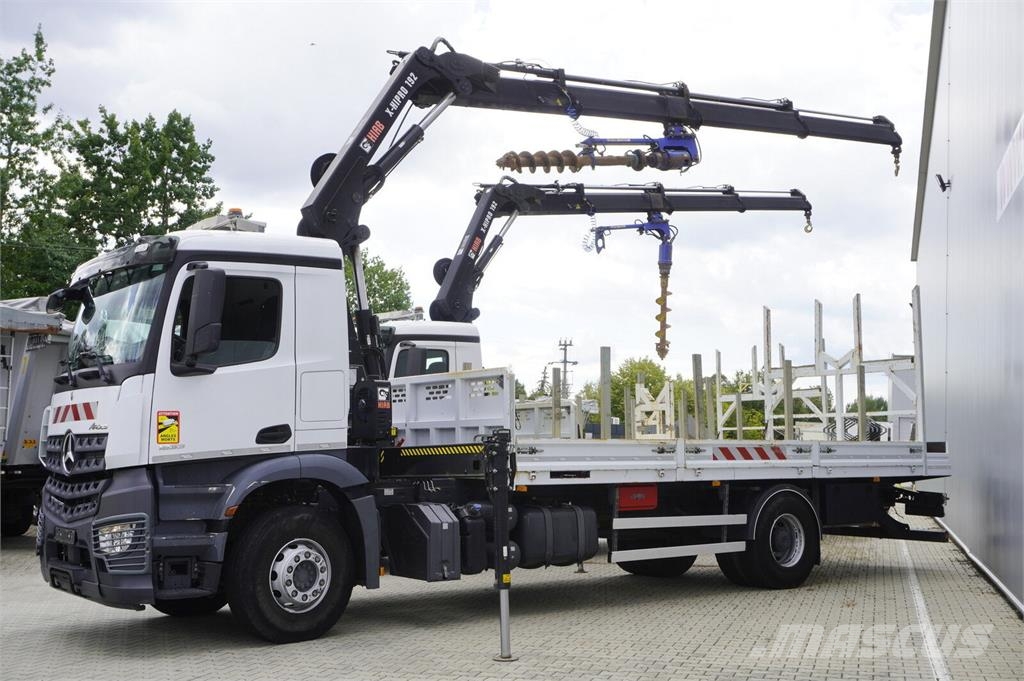 Mercedes-Benz Arocs 1833 4×2 / 50 tho. km! / HIAB X-HIPRO 192 ES رافعات مجنزرة
