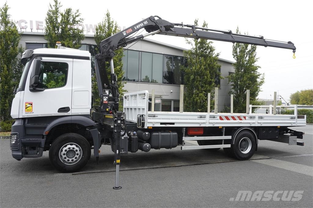 Mercedes-Benz Arocs 1833 4×2 / 50 tho. km! / HIAB X-HIPRO 192 ES Autotransportere / Knæklad