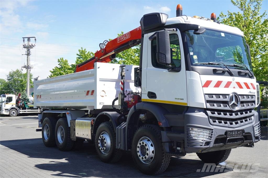 Mercedes-Benz Arocs 3236 8×4 / 90 tho. km / Fassi F155A.0.22 / r Гусеничные краны