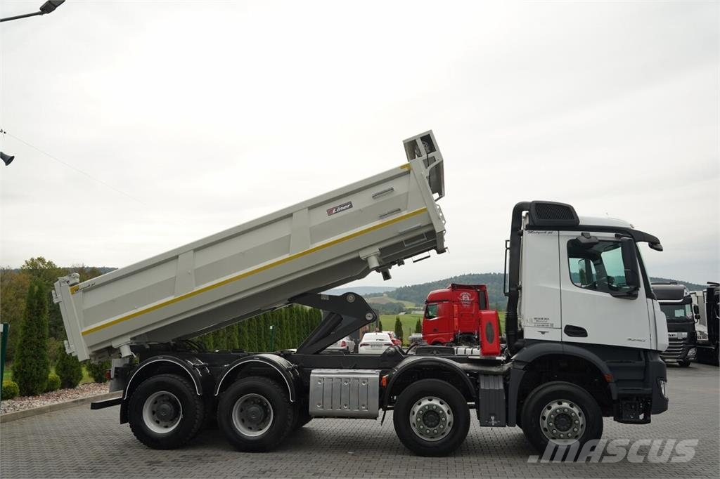 Mercedes-Benz AROCS 3240 / 8x4 / WYWROTKA - 5,7 M / HYDROBURTA / Camion benne