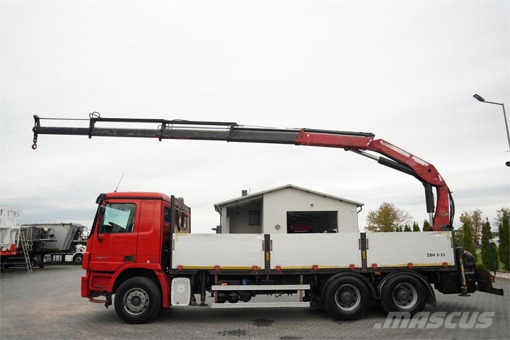 Mercedes-Benz AROCS 2636 / 6x4 / BURTOWA - 6,6 M / HDS PALFINGER Kamioni sa otvorenim sandukom