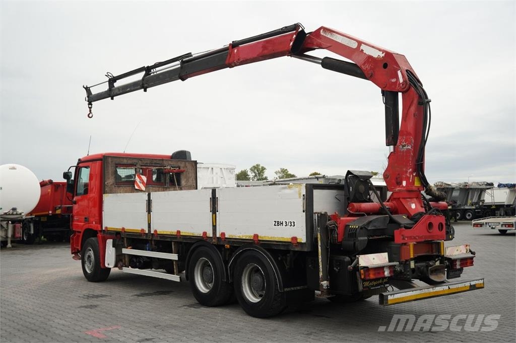 Mercedes-Benz AROCS 2636 / 6x4 / BURTOWA - 6,6 M / HDS PALFINGER Kamioni sa otvorenim sandukom