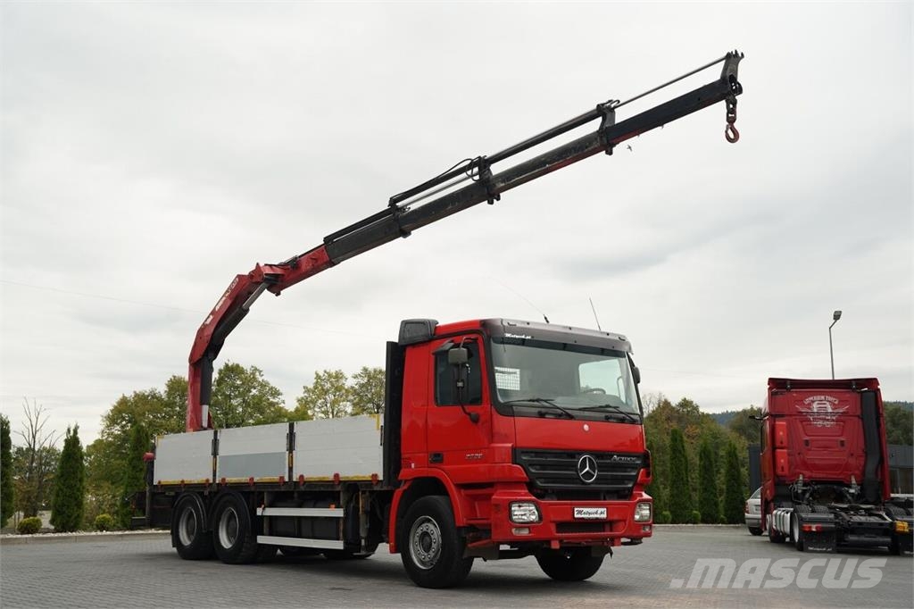 Mercedes-Benz AROCS 2636 / 6x4 / BURTOWA - 6,6 M / HDS PALFINGER Kamioni sa otvorenim sandukom