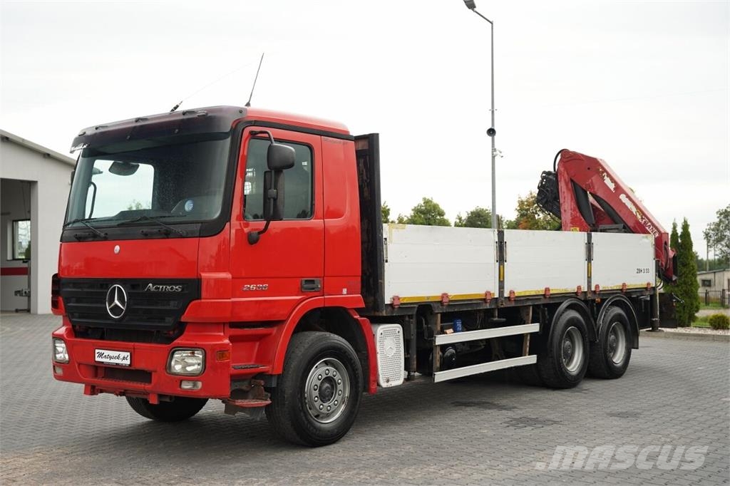 Mercedes-Benz AROCS 2636 / 6x4 / BURTOWA - 6,6 M / HDS PALFINGER Kamioni sa otvorenim sandukom