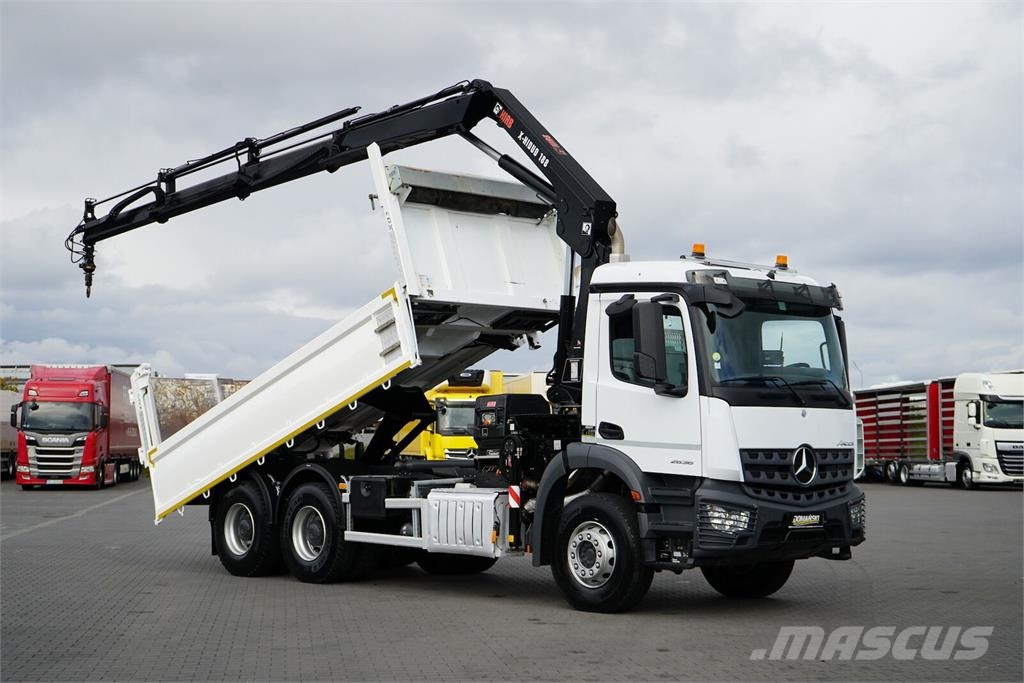 Mercedes-Benz AROCS / 2636 / E 6 / WYWROTKA + HDS / 6 X 4 / HIAB Sklápače