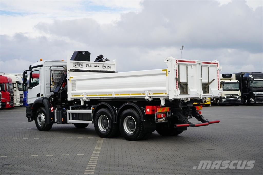 Mercedes-Benz AROCS / 2636 / E 6 / WYWROTKA + HDS / 6 X 4 / HIAB Sklápače