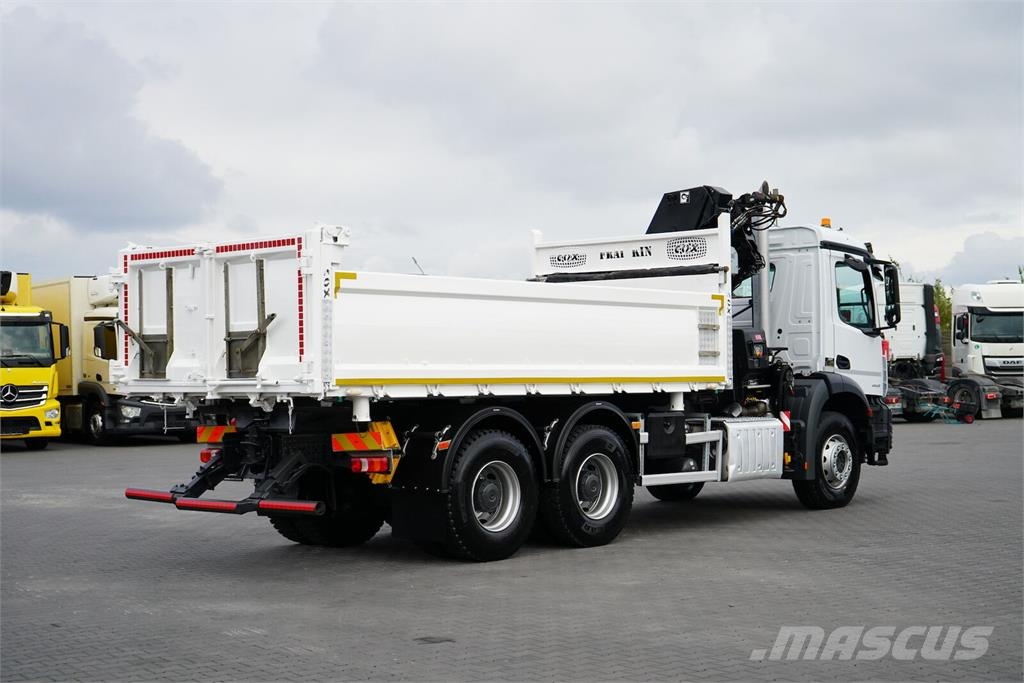 Mercedes-Benz AROCS / 2636 / E 6 / WYWROTKA + HDS / 6 X 4 / HIAB Sklápače