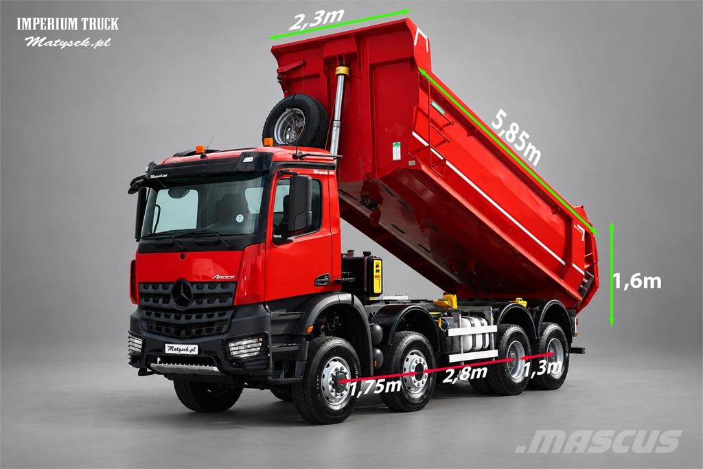 Mercedes-Benz AROCS 4145 / 8x6 / WYWROTKA TYLNOZSYPOWA / MANUAL Tipper trucks