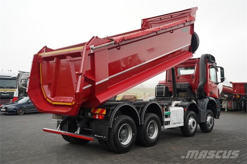 Mercedes-Benz AROCS 4145 / 8x6 / WYWROTKA TYLNOZSYPOWA / SKIBICK شاحنات قلابة