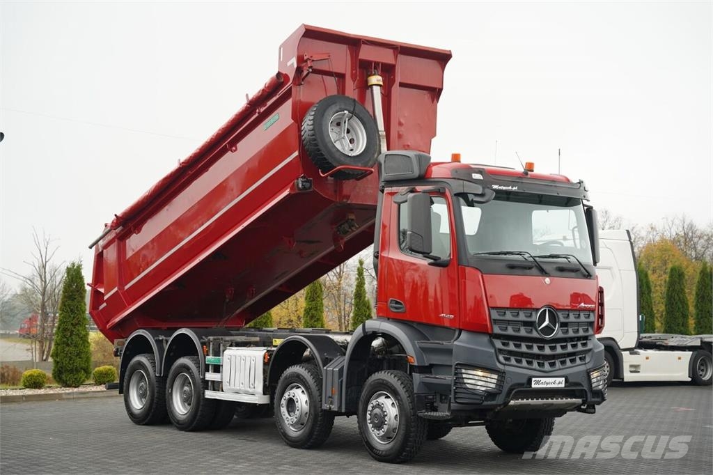 Mercedes-Benz AROCS 4145 / 8x6 / WYWROTKA TYLNOZSYPOWA / SKIBICK شاحنات قلابة