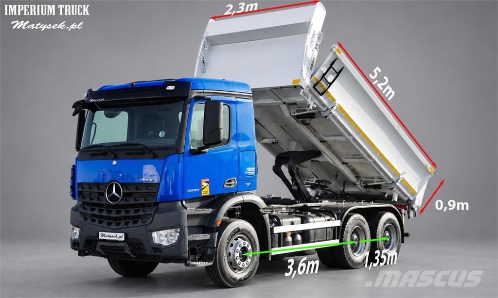 Mercedes-Benz AROCS 3336 / 6x4 / BASCULABILĂ PE 3 PĂRȚI - 5,2 M Kallurid