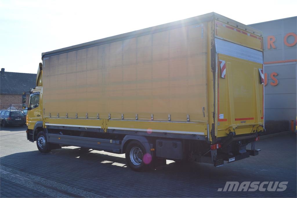 Mercedes-Benz Atego 1530 E6 PRITSCHE PLANE+LBW 1500 kg 1.HAND 커튼사이더 트럭