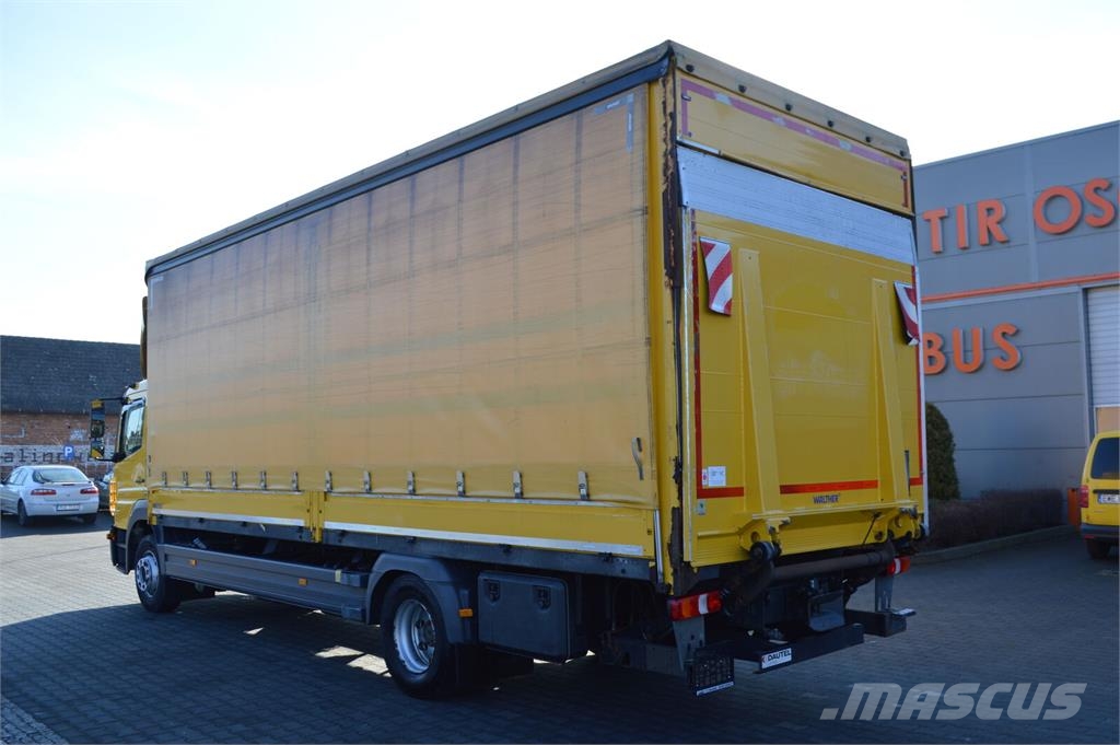 Mercedes-Benz Atego 1530 E6 PRITSCHE PLANE+LBW 1500 kg 1.HAND 커튼사이더 트럭