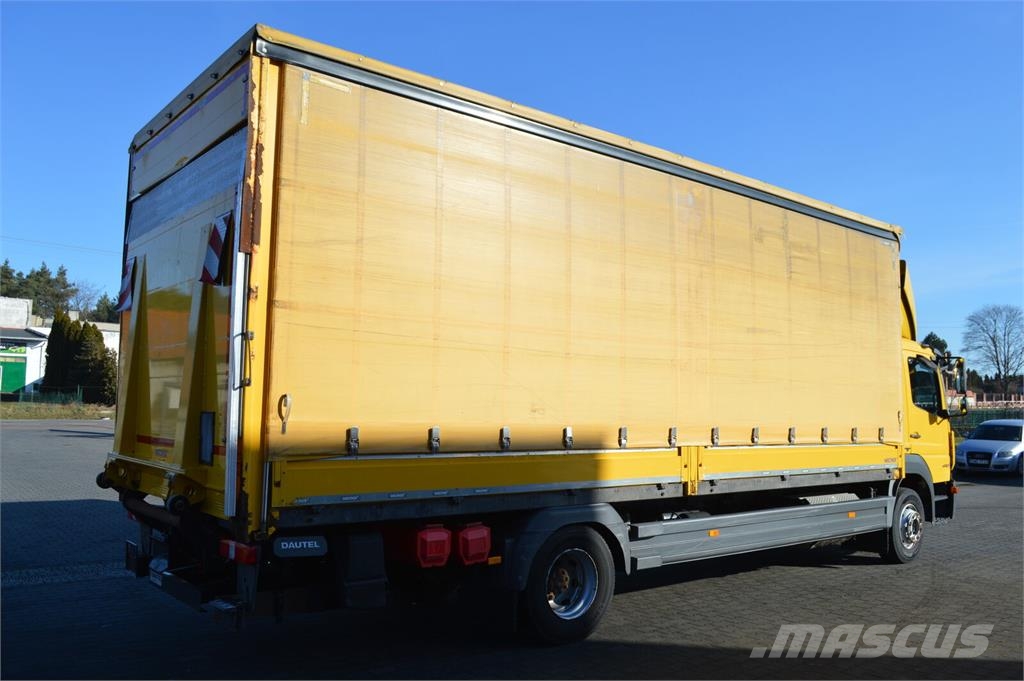 Mercedes-Benz Atego 1530 E6 PRITSCHE PLANE+LBW 1500 kg 1.HAND 커튼사이더 트럭