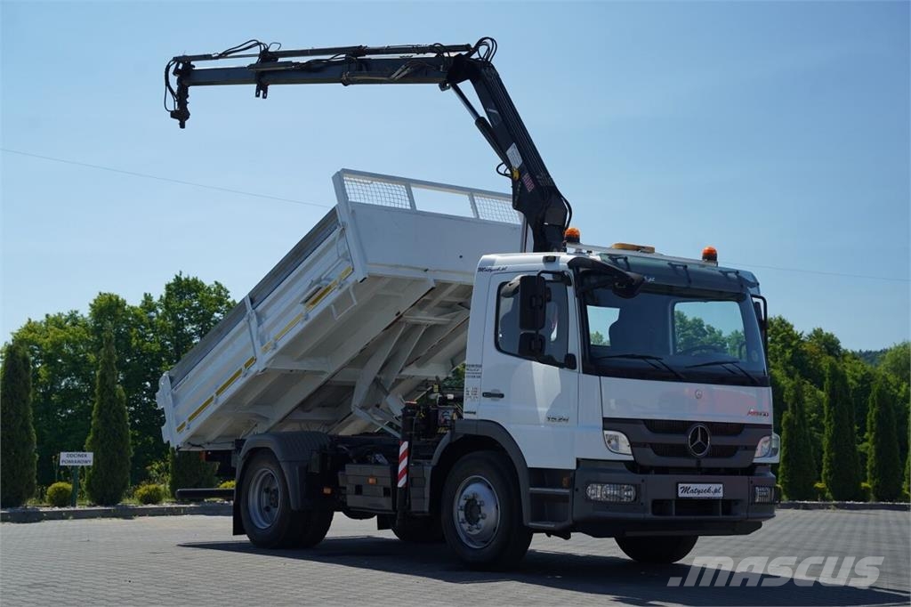 Mercedes-Benz ATEGO 15.24 / 4X2 / WYWROTKA + HDS HIAB 088 BS-2   自卸式货车