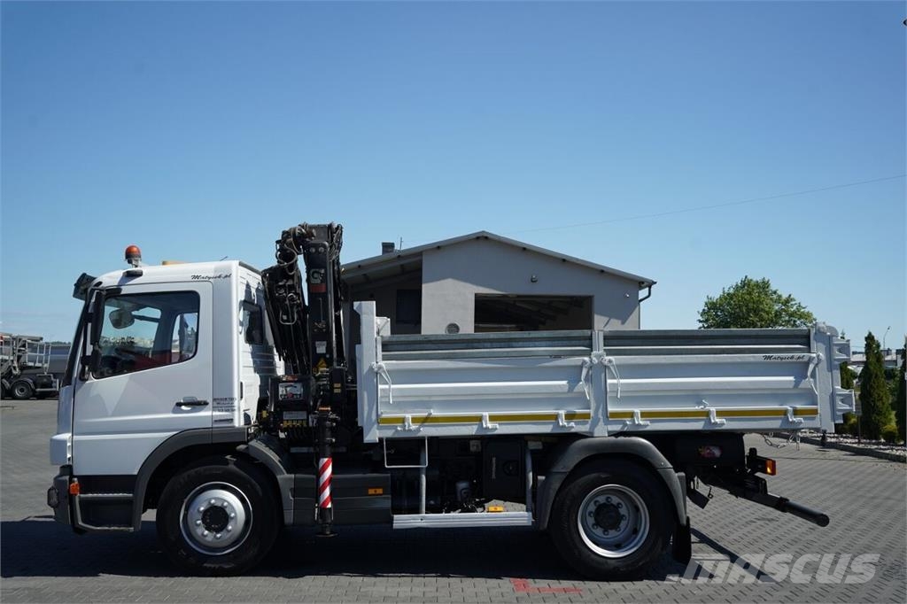Mercedes-Benz ATEGO 15.24 / 4X2 / WYWROTKA + HDS HIAB 088 BS-2   自卸式货车