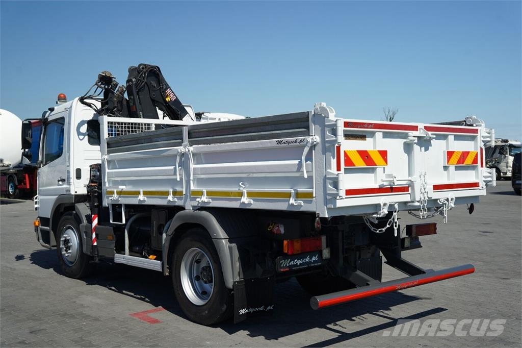 Mercedes-Benz ATEGO 15.24 / 4X2 / WYWROTKA + HDS HIAB 088 BS-2   自卸式货车
