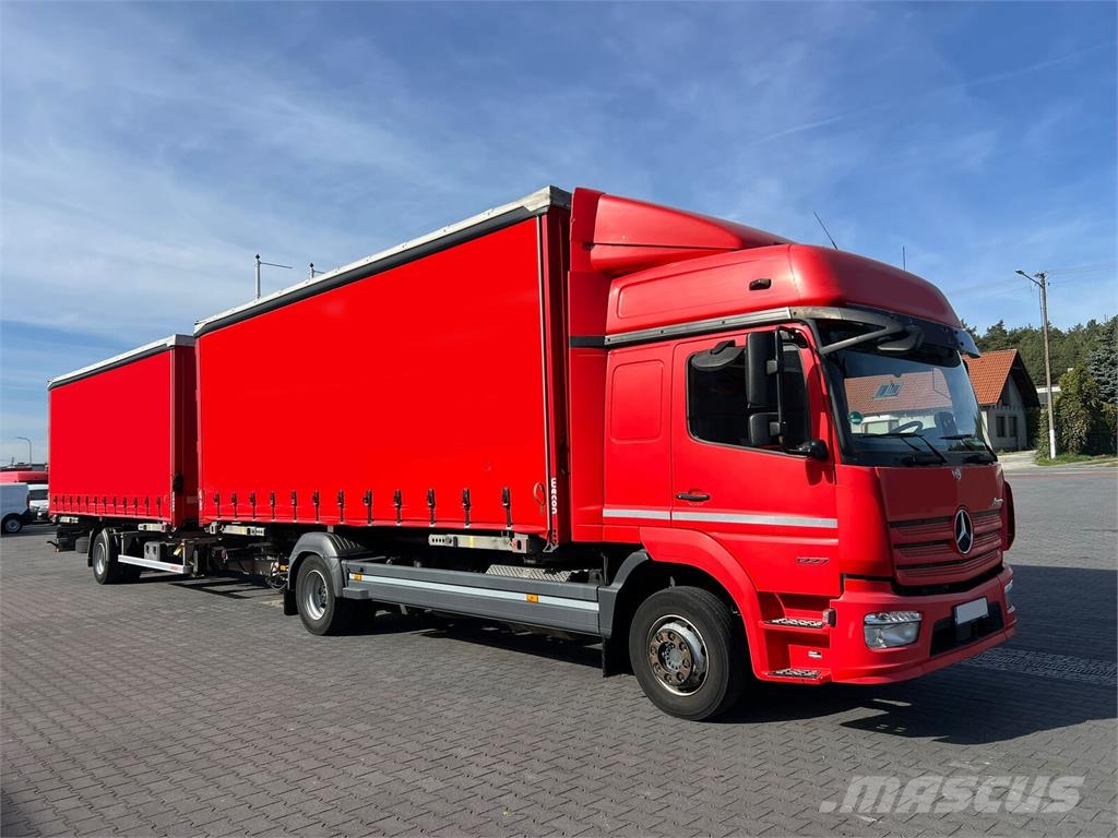 Mercedes-Benz ATEGO 1227 2021! LIFT 1.HAND WECHSELBRÜCKE WECHSEL Priekabos su tentu