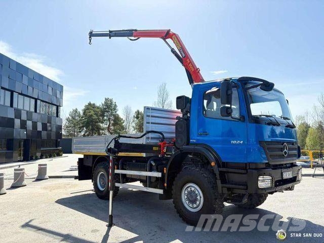 Mercedes-Benz AXOR 1824 4x4 PALFINGER PK 8500 Crane Kran Camion benne