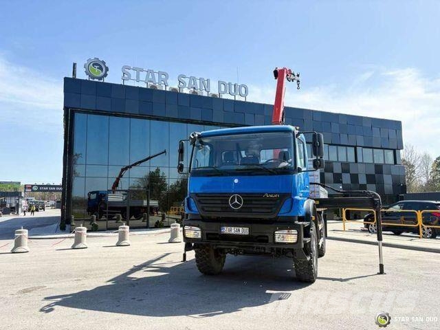 Mercedes-Benz AXOR 1824 4x4 PALFINGER PK 8500 Crane Kran Camion benne